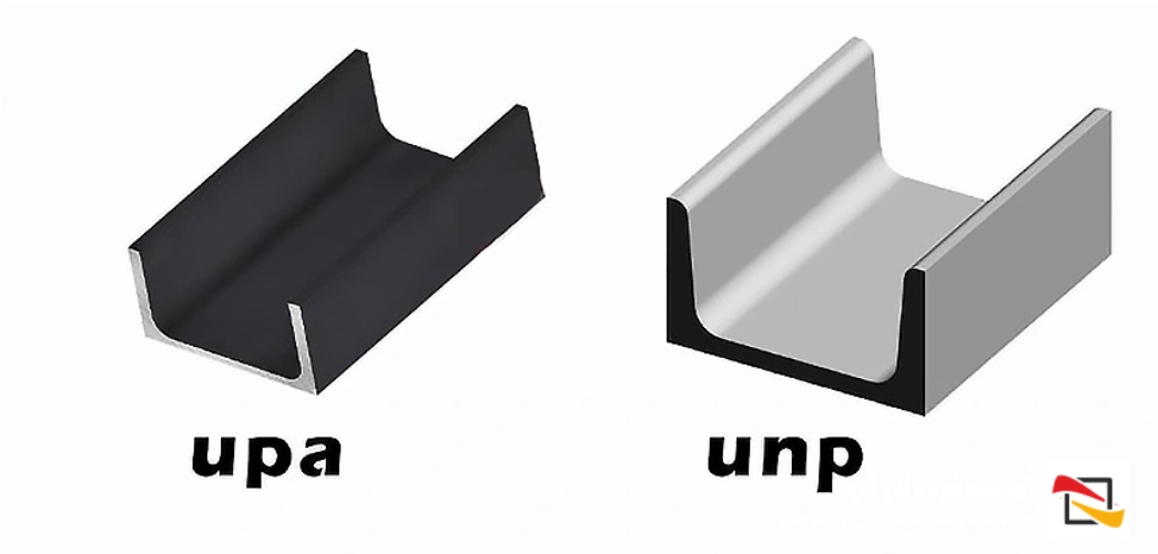 تفاوت ناودانی unp و upa چیست؟