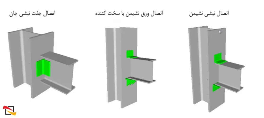 انواع اتصالات نبشی