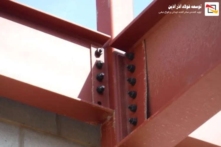 کاربرد نبشی در اتصال به ستون