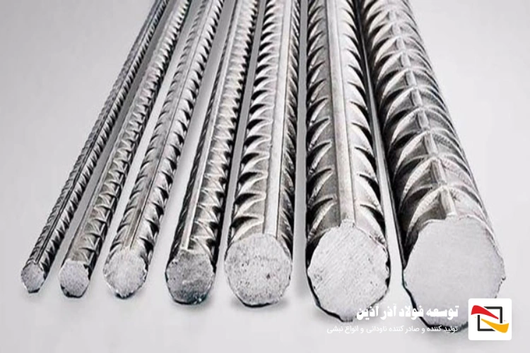 تفاوت میلگردها از نظر سایز